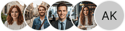 Multiple investor profile avatars on Choice Vaultis trading review block